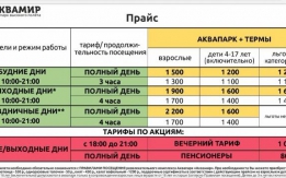 Самарские термы цена билета и расписание