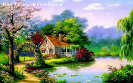 Картины по номерам Paintboy Дом у озера