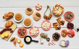Набор кукольной еды/ продукты из полимерной глины