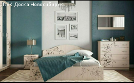 Новая кровать "Цветы" 1600