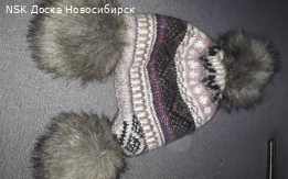 шапка вязанная женская зима