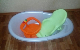 Ванночка детская, горка и сиденье для купания